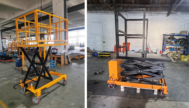 Electric lifting platform trucks