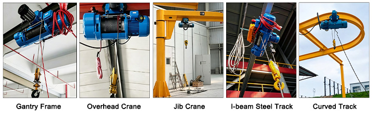 CD1 380V Wire Rope Electric Hoist for Cranes