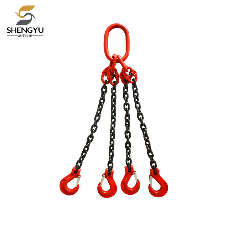 Mengangkat sling rantai
